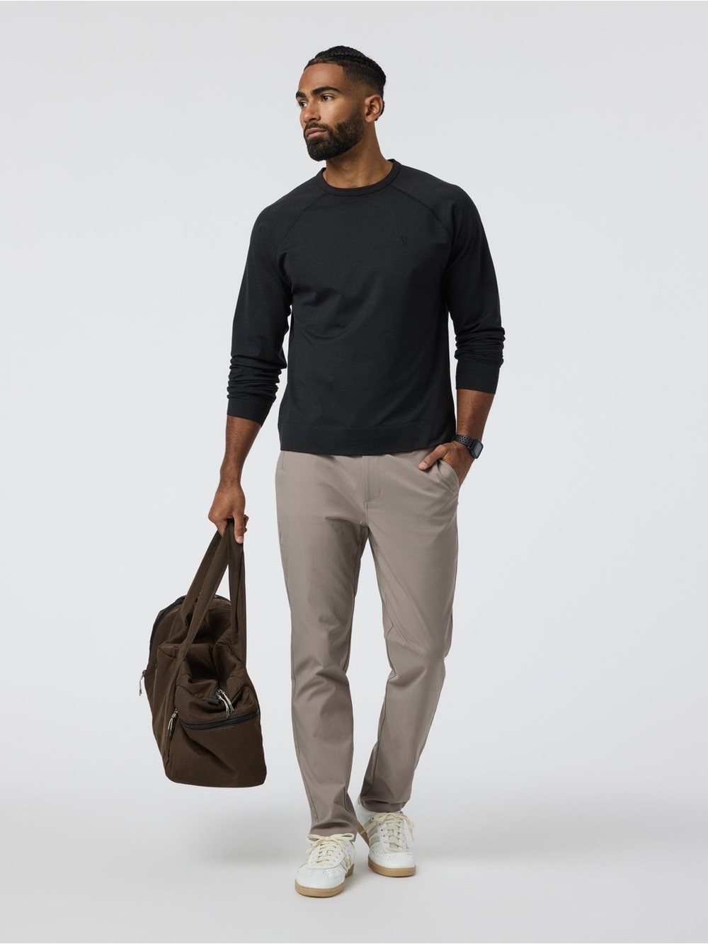 VUORI Men's Coronado Crewneck Sweatshirt - Black Medium - Picture 5 of 14